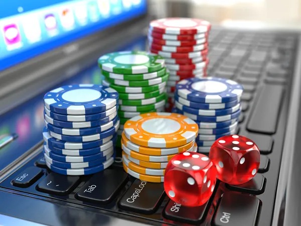 Betting interface with chip selector and active bets